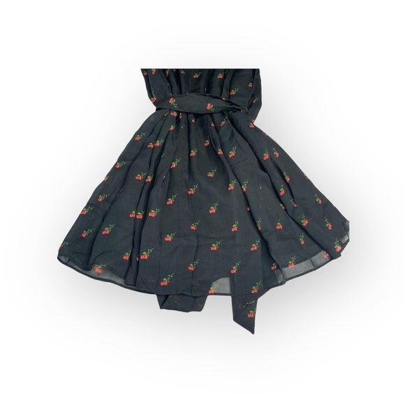 Deadstock: new Wildfox ꕥ Dolly Ruffled Mini Dress ꕥ Black Red Rose Print ꕥ Med ꕥ - Picture 10 of 17